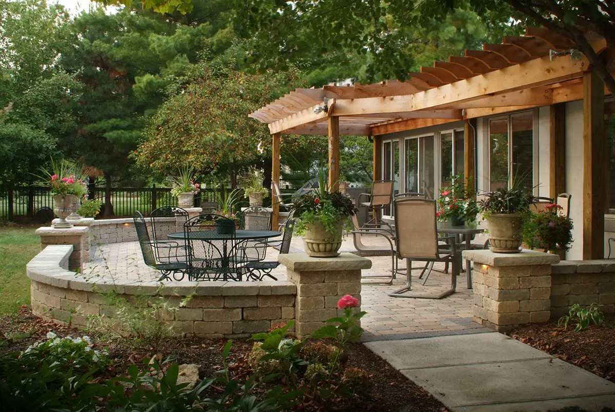 08-CAT12-4683A-05+ stone patio and landscaping by Riepenhoff Landscape