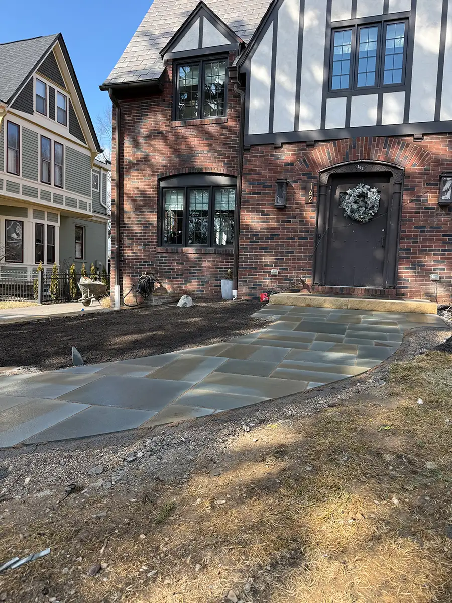 24 stone walkway by Riepenhoff Landscape