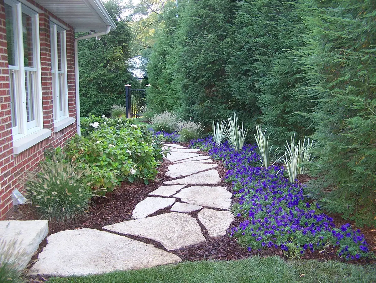 90-150_3041 stone walkway and landscaping by Riepenhoff Landscape