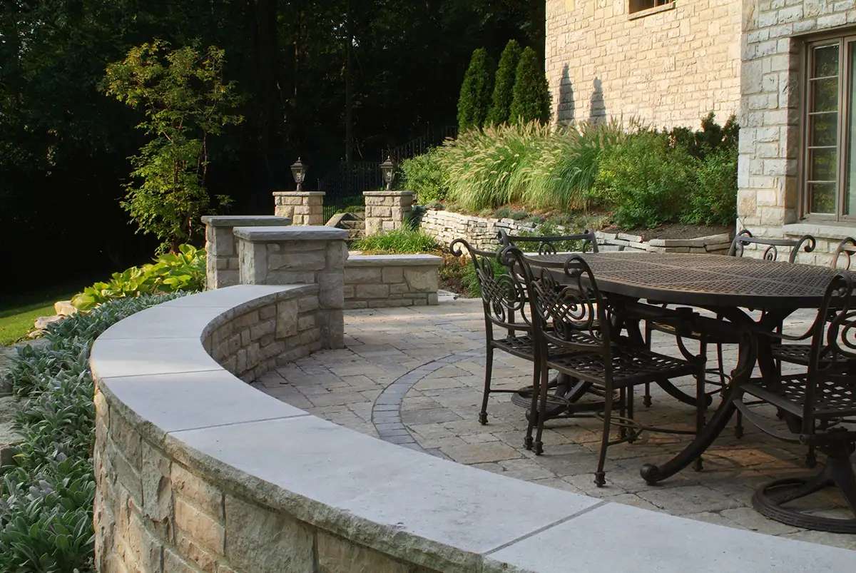 Stoner08 stone patio and landscaping by Riepenhoff Landscape