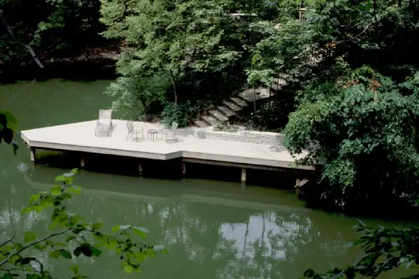 Walter deck large deck over the water by Riepenhoff Landscape