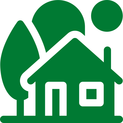 house with trees icon